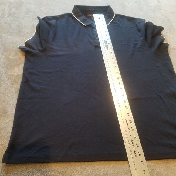 Michael Kors Women's Button Up Polo Shirt Casual Collared Top Cotton Black Sz XL - Picture 6 of 6
